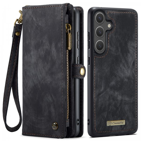 CaseMe Samsung Galaxy S25 FE Kotelo 008 Series Irrotettava Kuori Musta
