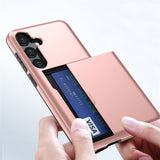 Samsung Galaxy S25 FE Suojakuori Card Slide Tummansininen
