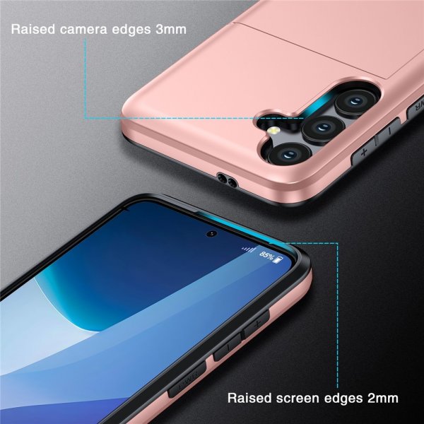 Samsung Galaxy S25 FE Kuori Korttilokero Tummanvihreä
