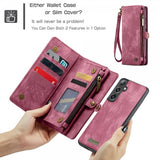 CaseMe Samsung Galaxy S25 -suojakotelo 008 Series, irrotettava kuori, punainen