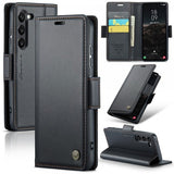 CaseMe Samsung Galaxy S24/S25 Kotelo 023 Series Musta