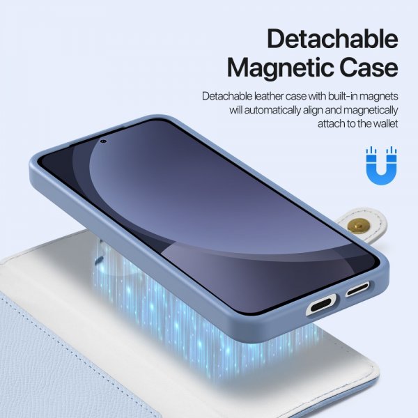 Dux Ducis Samsung Galaxy S25 -suojakotelo 2-in-1 Lawa Series MagSafe, sininen