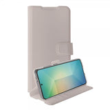 Vivanco Samsung Galaxy S25 -suojakotelo, Classic Wallet, greige