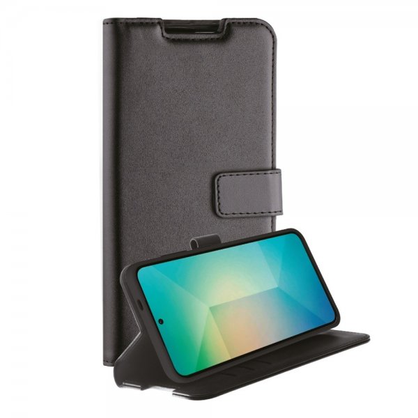 Vivanco Samsung Galaxy S25 Classic Wallet -suojakotelo, musta