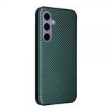 Samsung Galaxy S25 Kotelo Hiilikuitukuvio Vihreä