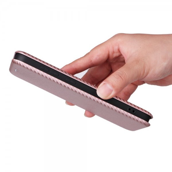Samsung Galaxy S25 Kotelo Hiilikuitukuvio Ruusukulta