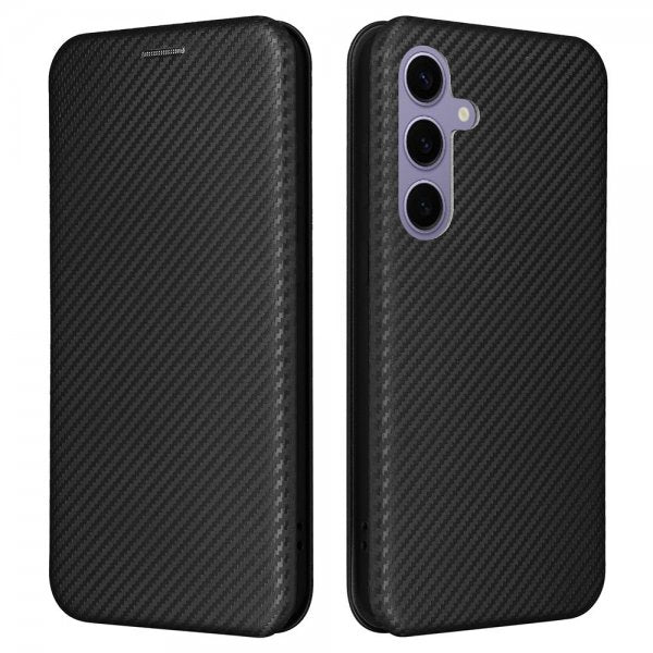 Samsung Galaxy S25 Kotelo Hiilikuitukuvio Musta