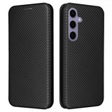 Samsung Galaxy S25 Kotelo Hiilikuitukuvio Musta