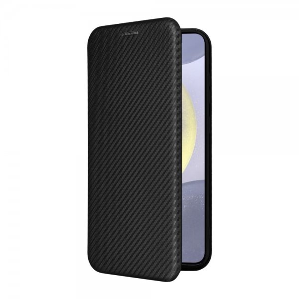 Samsung Galaxy S25 Kotelo Hiilikuitukuvio Musta