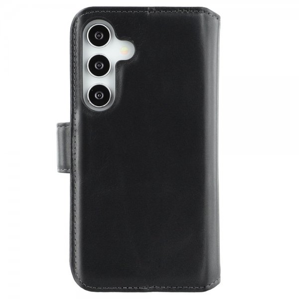 Nordic Covers Samsung Galaxy S24/Galaxy S25 MagLeather -kotelo, Raven Black