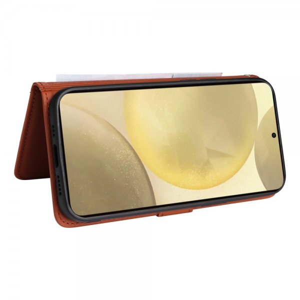 Betopnice Samsung Galaxy S25 -suojakotelo irrotettavalla kuorella 005 ruskea