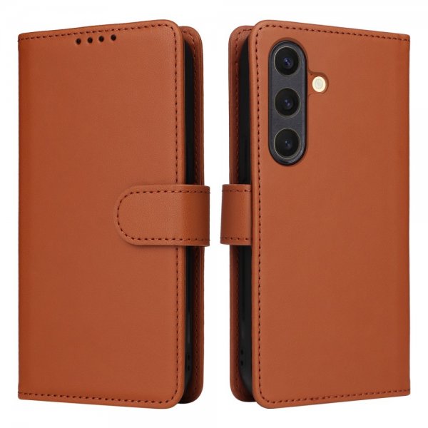 Betopnice Samsung Galaxy S25 -suojakotelo irrotettavalla kuorella 005 ruskea