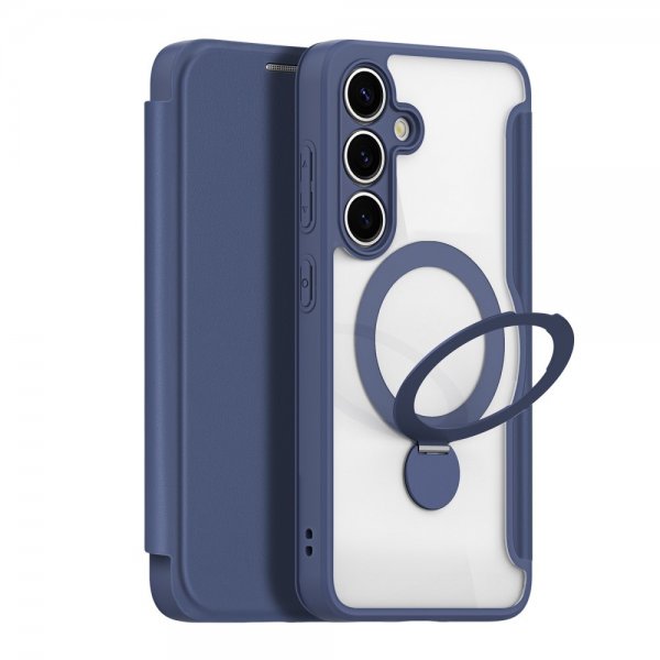 Dux Ducis Samsung Galaxy S25 Kotelo Skin X Pro Series Kickstand MagSafe Sininen
