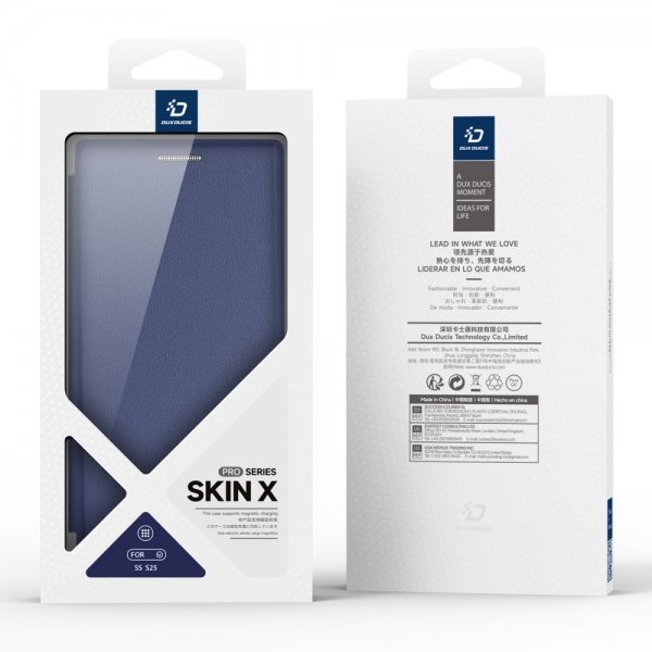 Dux Ducis Samsung Galaxy S25 Kotelo Skin X Pro Series Kickstand MagSafe Sininen
