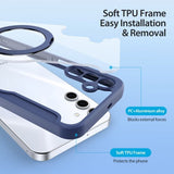 Dux Ducis Samsung Galaxy S25 Kotelo Skin X Pro Series Kickstand MagSafe Sininen