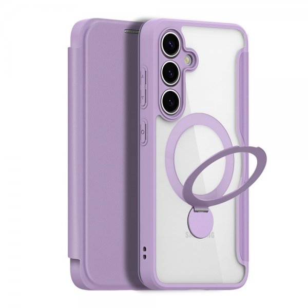 Dux Ducis Samsung Galaxy S25 Fodral Skin X Pro Series Jalusta MagSafe Violetti