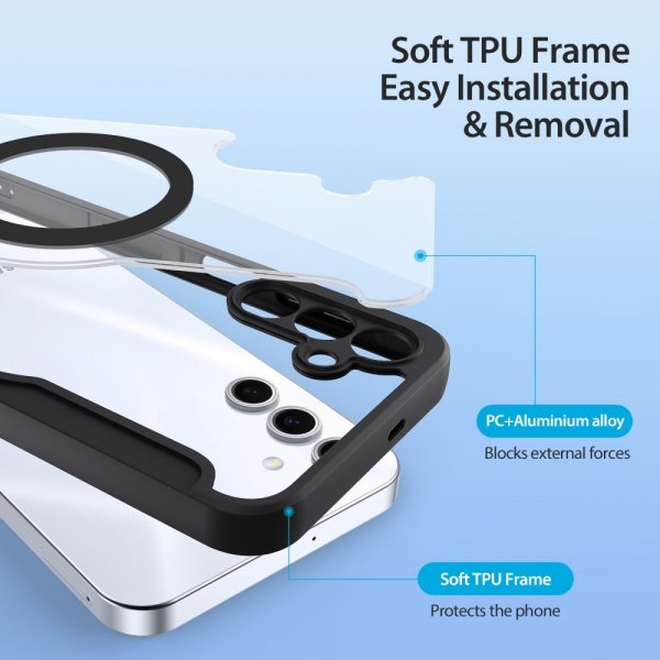 Dux Ducis Samsung Galaxy S25 -suojakotelo Skin X Pro Series MagSafe musta
