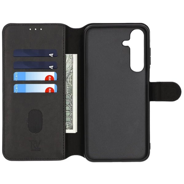 Rvelon Samsung Galaxy S25 Kotelo Magneettisesti Irrotettava Kuori Musta