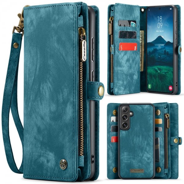 CaseMe Samsung Galaxy S25 Plus Fodral 008 Series Irrotettava Kuori Sininen