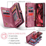 CaseMe Samsung Galaxy S25 Plus -suojakotelo 008 Series, irrotettava kuori, punainen