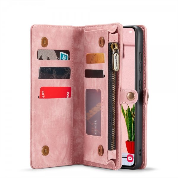 CaseMe Samsung Galaxy S25 Plus -suojakotelo, 008 Series, irrotettava kuori, pinkki