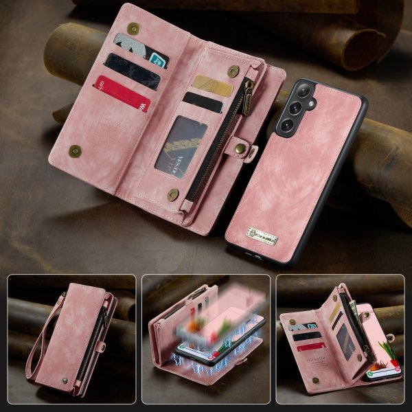 CaseMe Samsung Galaxy S25 Plus -suojakotelo, 008 Series, irrotettava kuori, pinkki