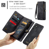 CaseMe Samsung Galaxy S25 Plus Fodral 008 Series Irrotettava Kuori Musta