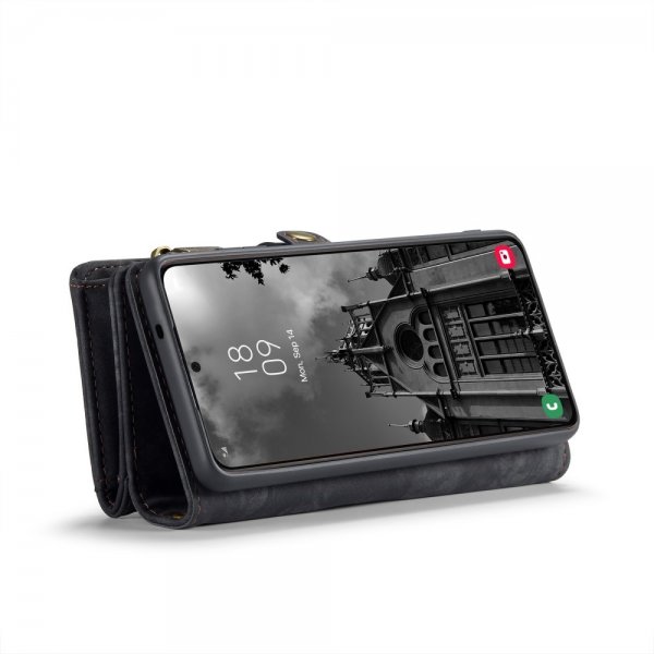 CaseMe Samsung Galaxy S25 Plus Fodral 008 Series Irrotettava Kuori Musta