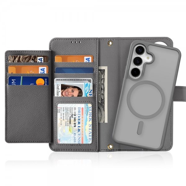 Dux Ducis Samsung Galaxy S25 Plus kotelo 2-in-1 Lawa Series MagSafe harmaa