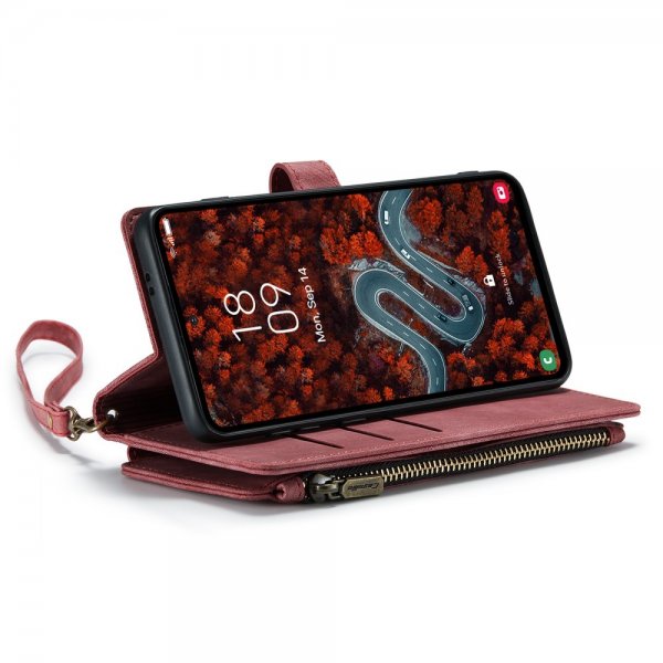 CaseMe Samsung Galaxy S24 Plus/S25 Plus C30 -sarjan kotelo, punainen