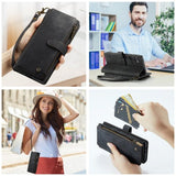 CaseMe Samsung Galaxy S24 Plus/S25 Plus -suojakotelo C30-sarja Musta