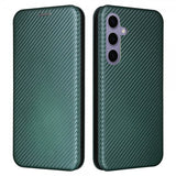 Samsung Galaxy S25 Plus -suojakuori, hiilikuitukuvioitu, vihreä