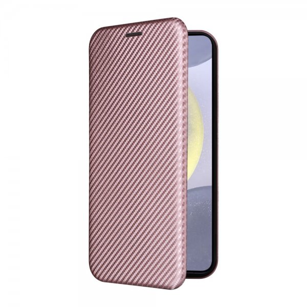 Samsung Galaxy S25 Plus -hiilikuitutekstuurisuojakuori, ruusukulta