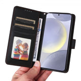 Betopnice Samsung Galaxy S25 Plus -kotelo irrotettavalla kuorella 005 Musta