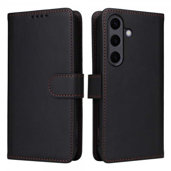Betopnice Samsung Galaxy S25 Plus -kotelo irrotettavalla kuorella 005 Musta