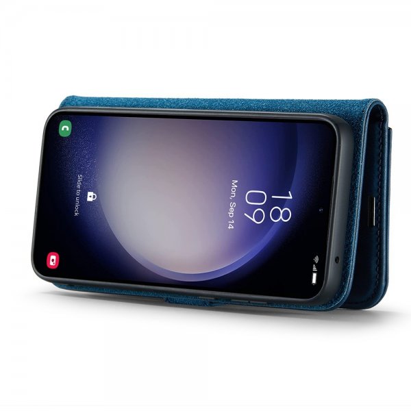 Dg.Ming Samsung Galaxy S25 Plus -kotelo irrotettavalla kuorella, sininen