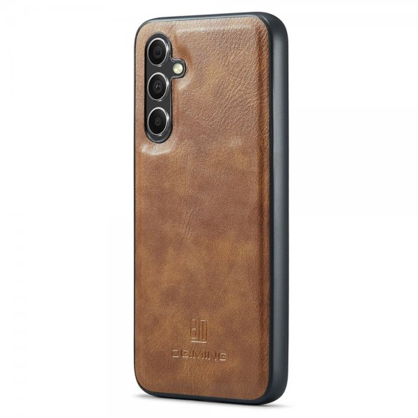 Dg.Ming Samsung Galaxy S25 Plus -kotelo irrotettavalla kuorella, ruskea