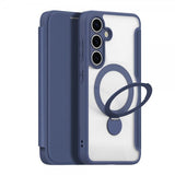 Dux Ducis Samsung Galaxy S25 Plus -kotelo Skin X Pro Series Kickstand MagSafe sininen