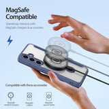 Dux Ducis Samsung Galaxy S25 Plus -kotelo Skin X Pro Series Kickstand MagSafe sininen