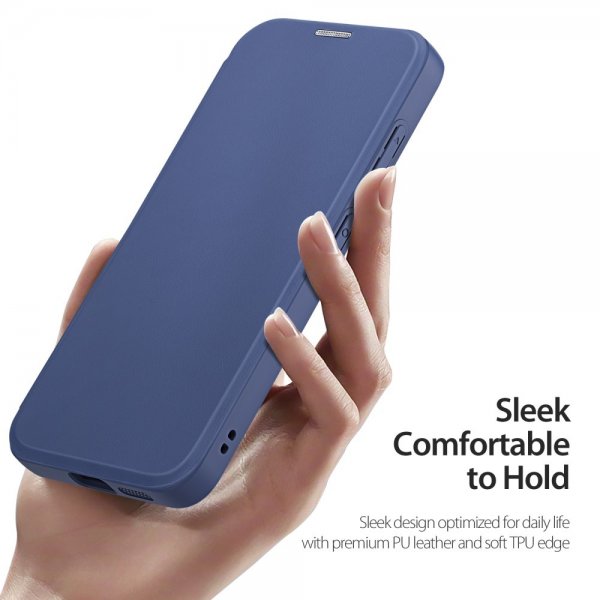 Dux Ducis Samsung Galaxy S25 Plus -kotelo Skin X Pro Series Kickstand MagSafe sininen