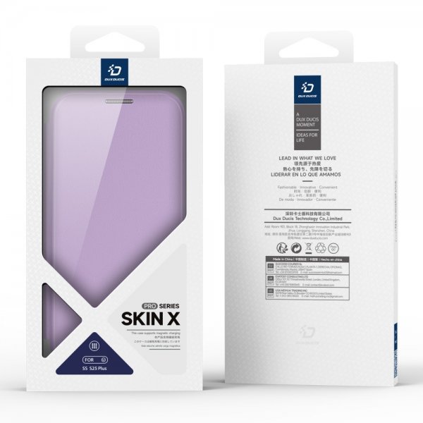 Dux Ducis Samsung Galaxy S25 Plus Kotelo Skin X Pro Series Kickstand MagSafe Violetti