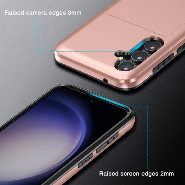 Samsung Galaxy S25 Plus Kuoret Card Slide Musta