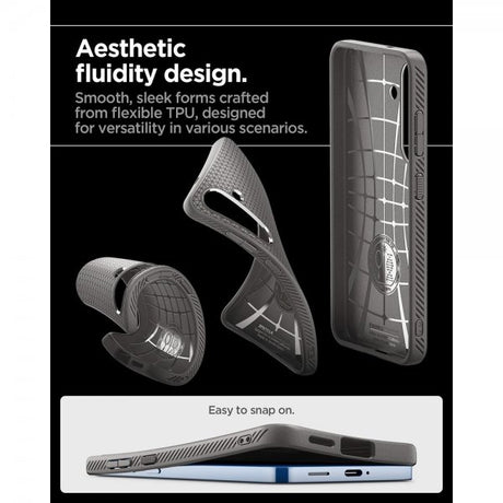 Spigen Samsung Galaxy S25 Plus Kuori Liquid Air Marble Gray