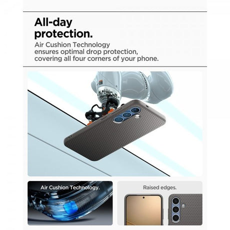 Spigen Samsung Galaxy S25 Plus Kuori Liquid Air Marble Gray