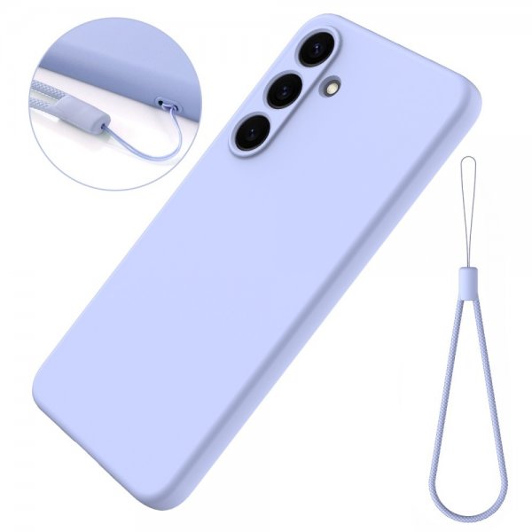 Samsung Galaxy S25 Plus Kuoret silikoninauhalla violetti