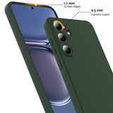 Samsung Galaxy S25 Plus -kuori silikonihihnalla MagSafe Tummanvihreä