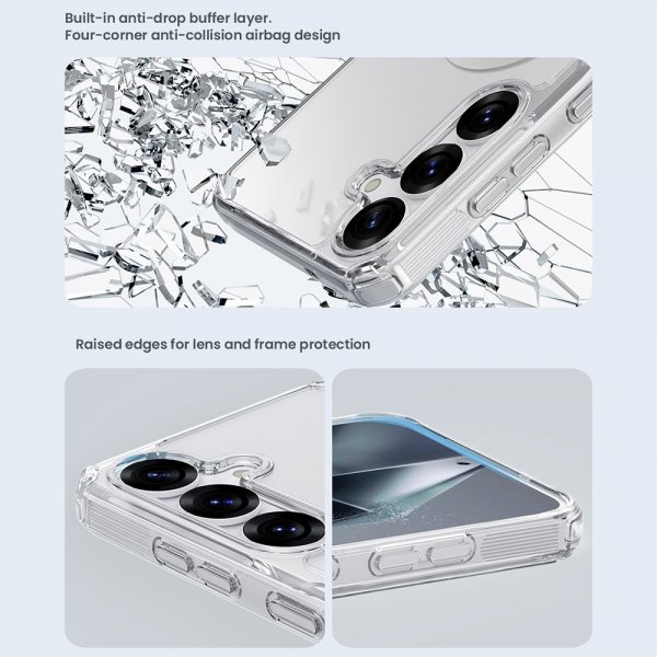 Nillkin Samsung Galaxy S25 Plus Kuori Nature Pro Series MagSafe Läpinäkyvä