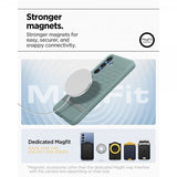 Spigen Samsung Galaxy S25 Plus -suojakuori Parallax MagFit Sage Green