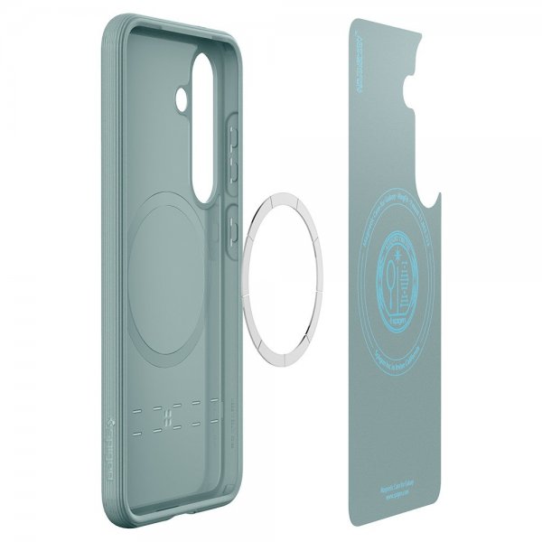 Spigen Samsung Galaxy S25 Plus -suojakuori Parallax MagFit Sage Green