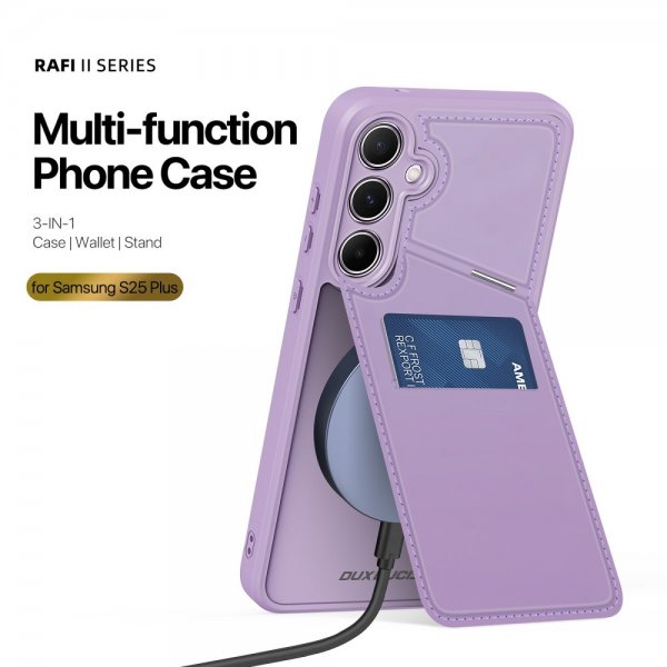 Dux Ducis Samsung Galaxy S25 Plus Kuori Rafi II Series MagSafe Liila